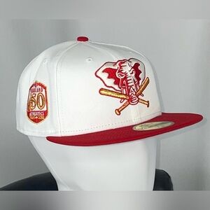 New 7 5/8 Oakland Athletics New Era Fitted Baseball Hat Cap